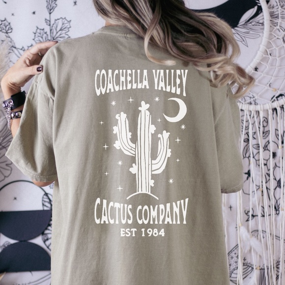 Comfort Colors Coachella Cactus Company Vinyl Graphic Tee - Picture 3 of 8